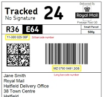 Royal Mail UK Tracked 24