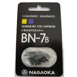 Nagaoka Cartridge Headshell Screws and Nuts Black Discontinued